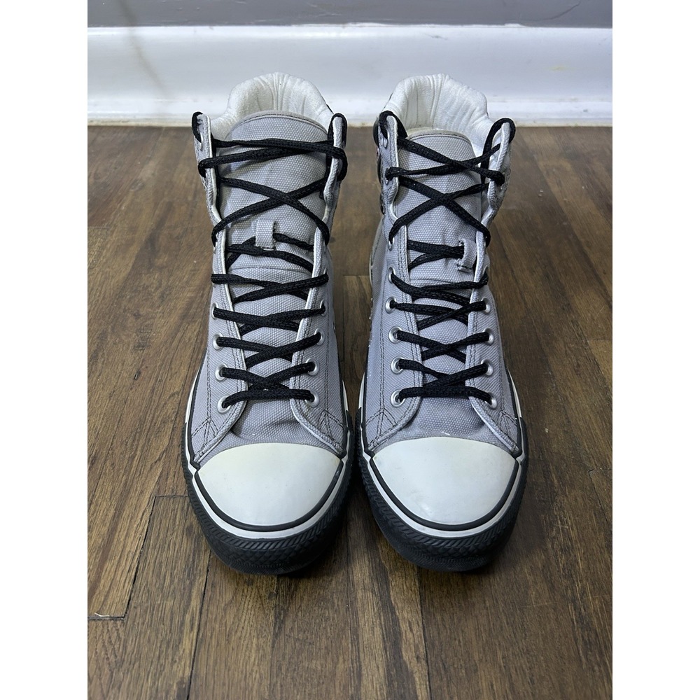 gray canvas Converse Chuck Taylor All Star high-top sneakers Men's Size 11
